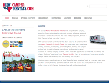 Tablet Screenshot of dfwcamperrentals.com